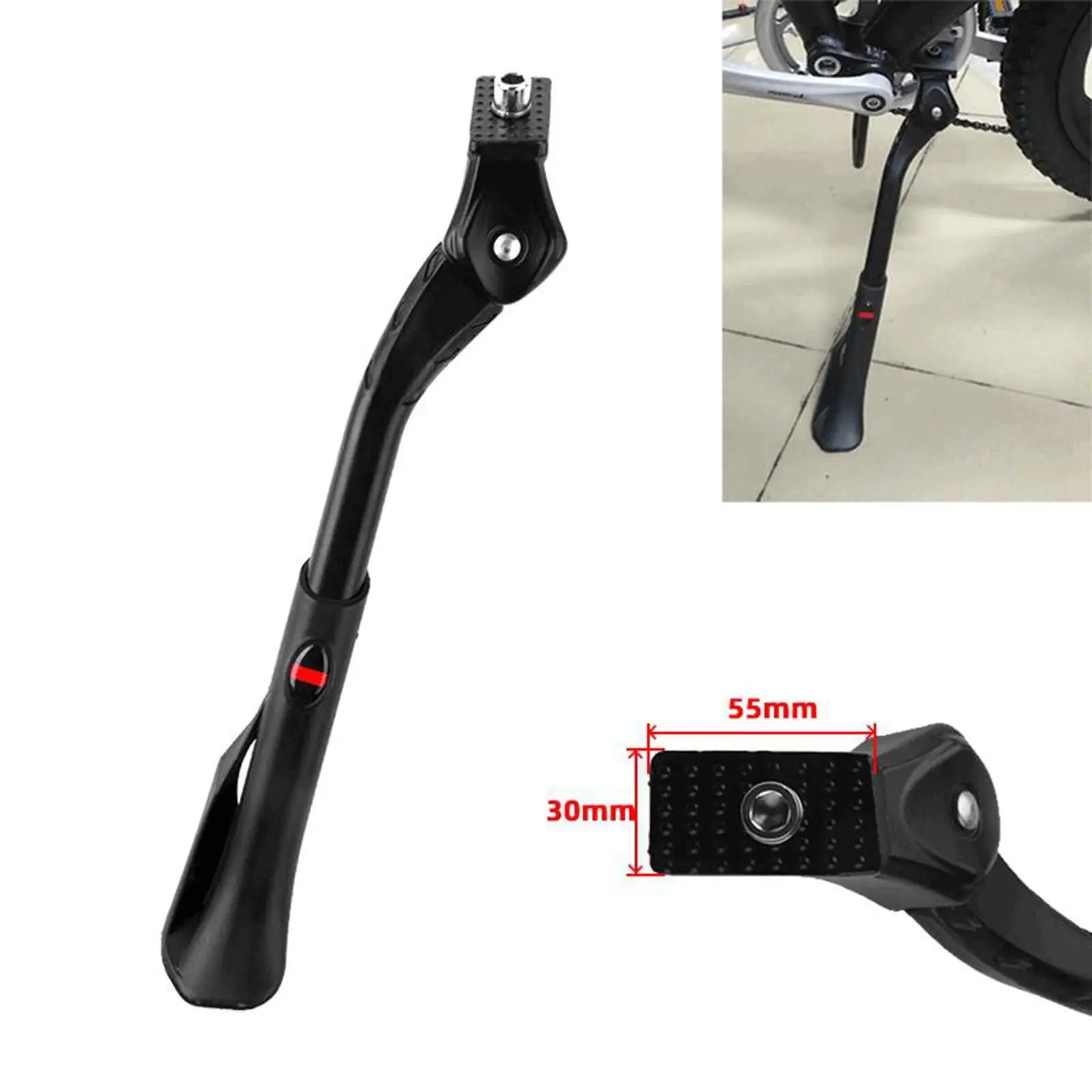 Universal Bicycle Rear Side Kickstand Adjustable 20 -29  Aluminum MTB