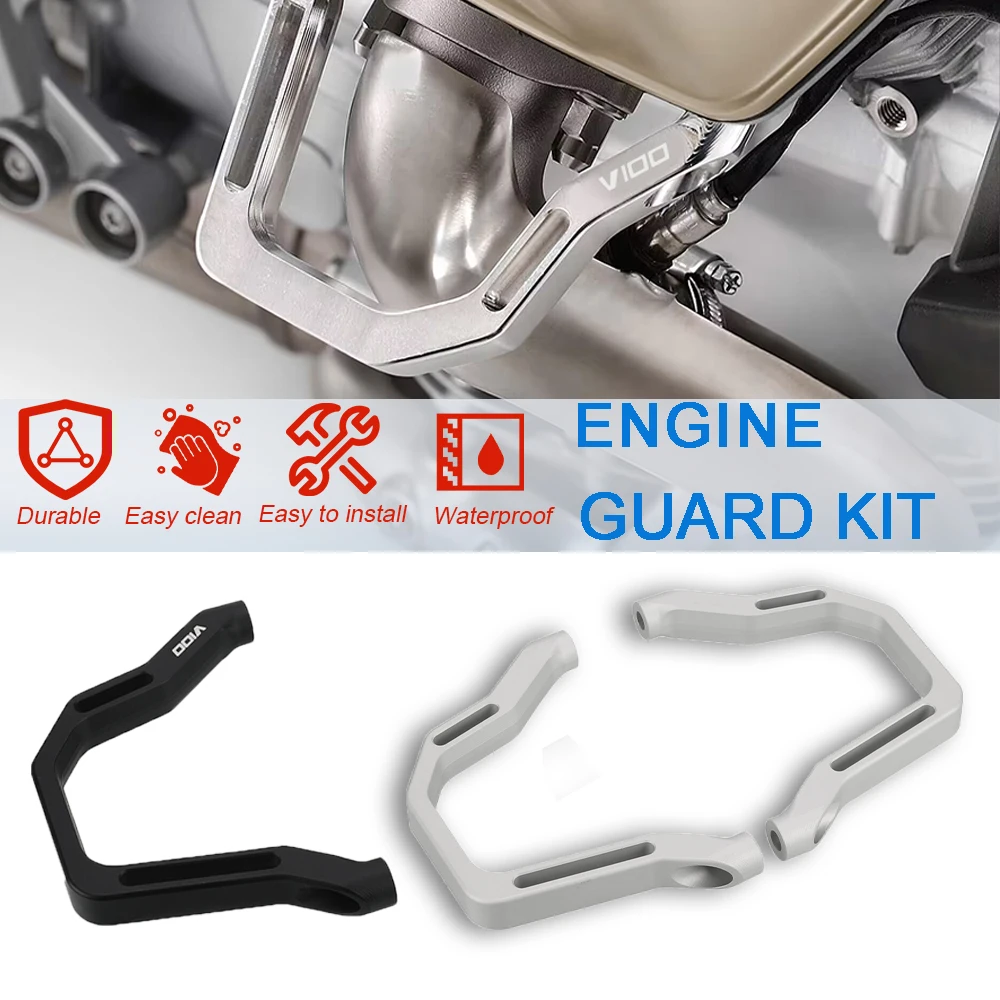 

For Moto Guzzi V100 MandelloS/Mandello 2023 2024 Engine Frame Crash Protection CNC Aluminium Motorcycle Accessories GUARD KIT