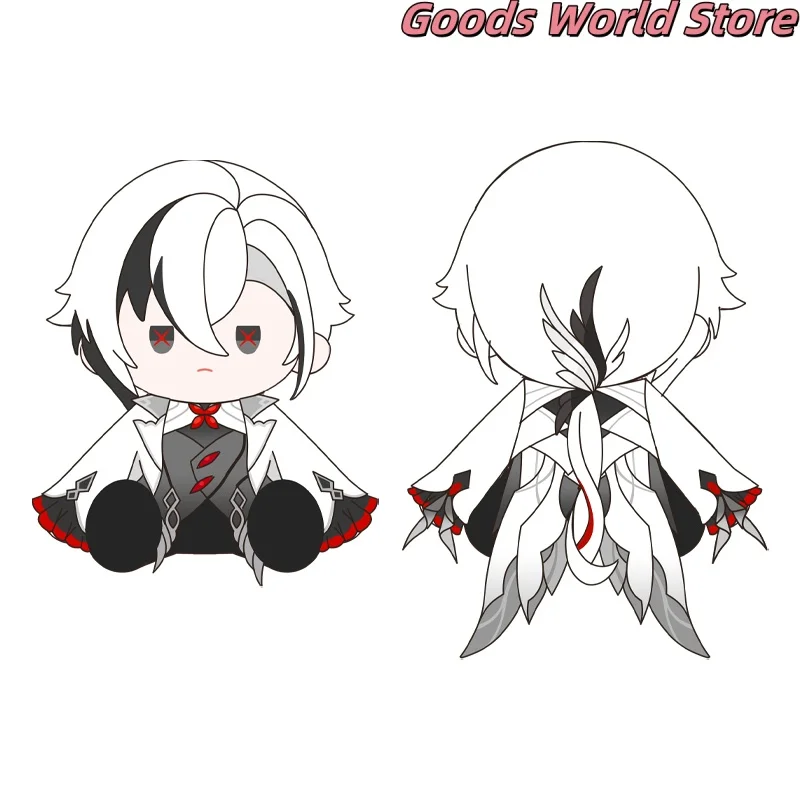 Arlecchino وسادة نموذج زخرفة الديكور Mihoyo Game Genshin Impact Arlecchino تأثيري حلي أنيمي نموذج هدية الهالوين