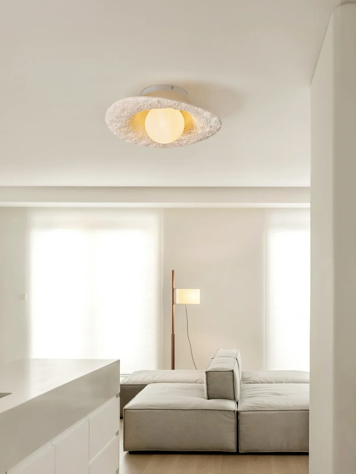 Cream and Silent Breeze Nordic minimalist modern ceiling light Japanese style homestay entrance, balcony, aisle light, corridor