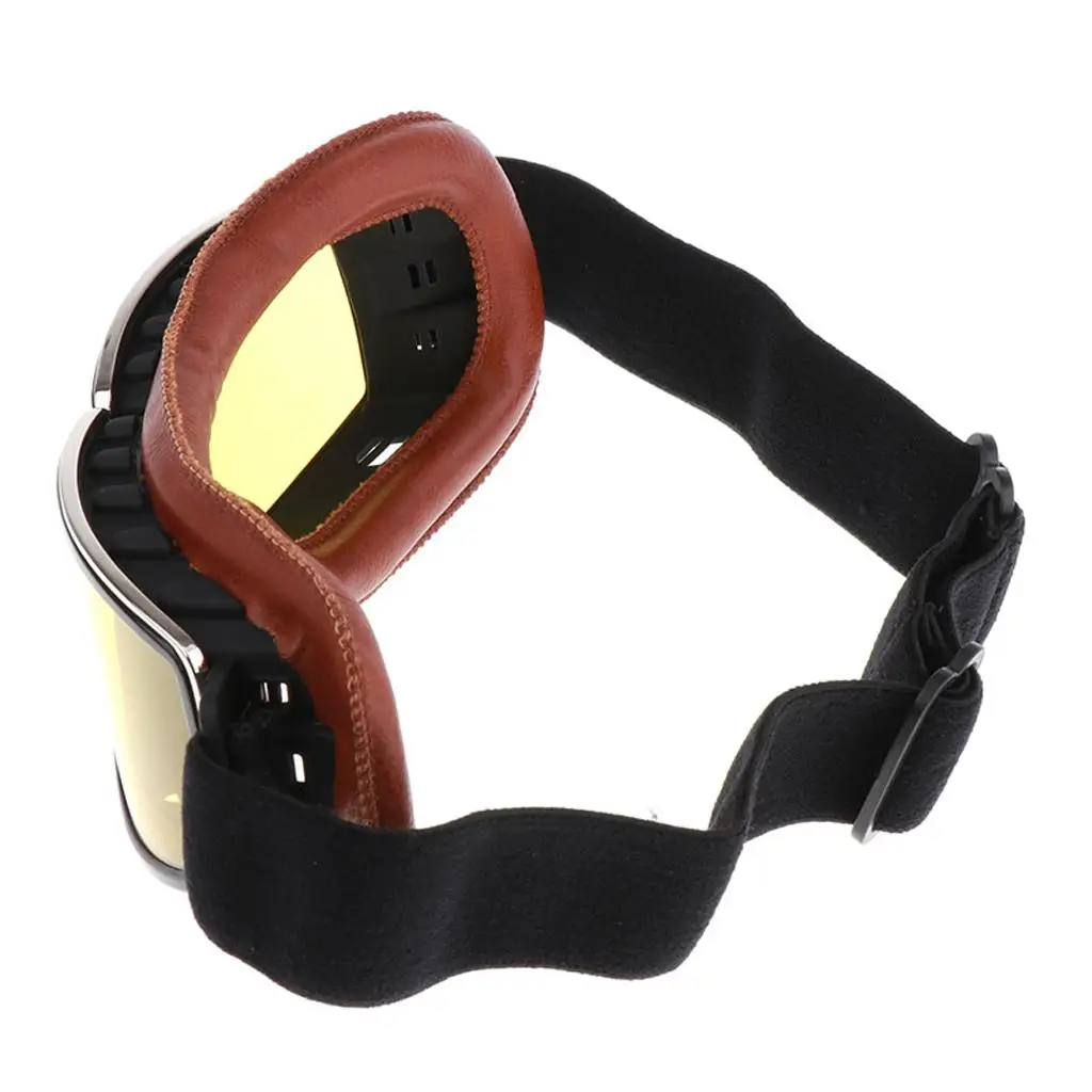 Adjustable Elastic Strap Motorcycle Helmet Glasses Colorful Goggles for Adult Youth Outdoor Cross Country
