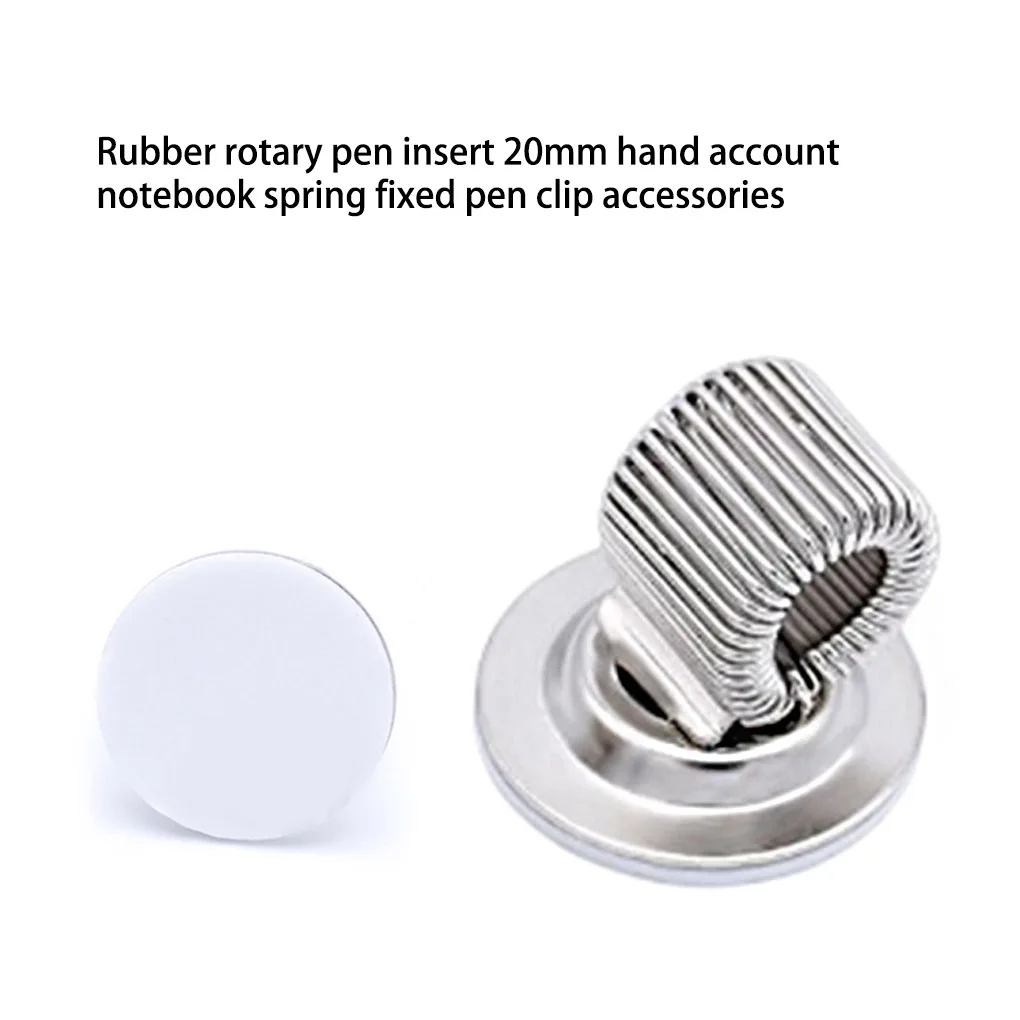 10pcs Pen Holder Removable Rotatable Pencil Clip Self-Adhesive Pens Organizer Clips Clipholder Spring Pocket Clipboard