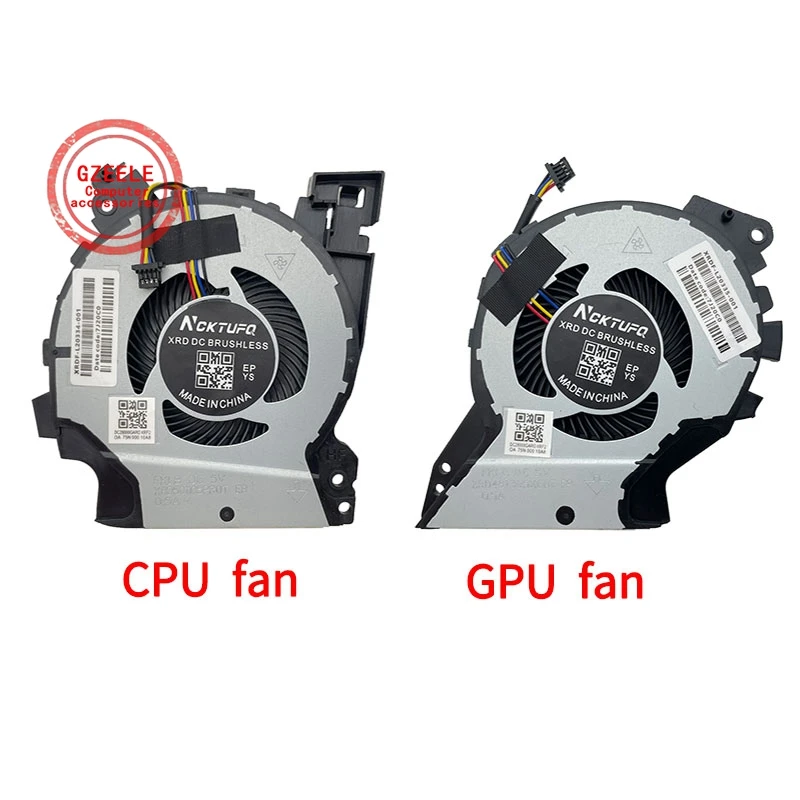 

Вентилятор охлаждения процессора/графического процессора ноутбука для HP ZBook 15v G5 L25223-001 L25223-001 L25224-001 Кулер процессора ноутбука