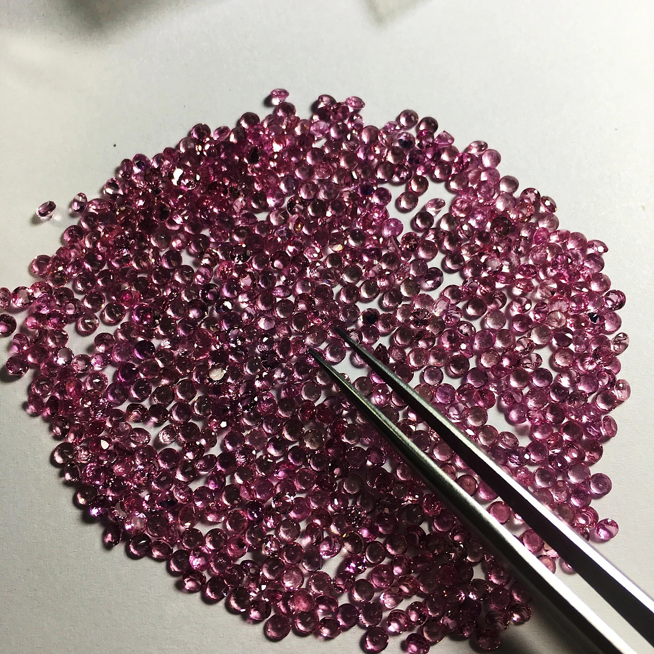 Factory Wholesale 100% Real Natural Round Pink Tourmaline Gemstone Loose Gems Diy Material for Jewelry