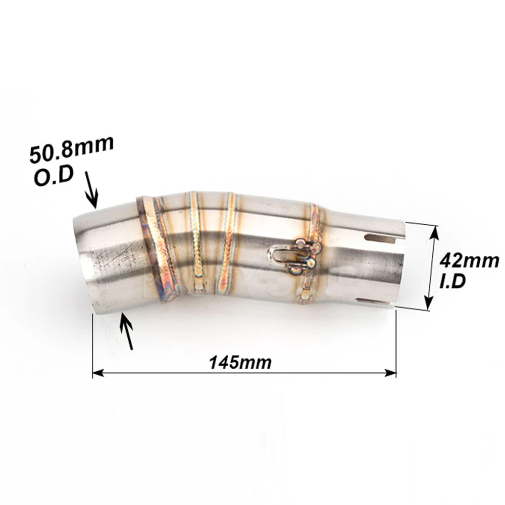 For Kawasaki Ninja 400 2018-2024 / Ninja Z400 2019-2024  Motorcycle Exhaust Muffler Link Pipe Escape Slip-on 51MM image 4