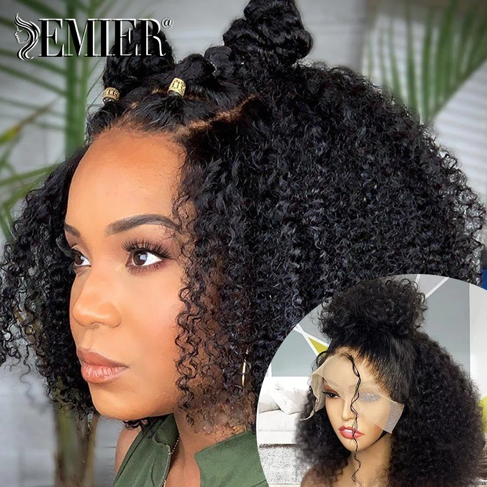 

Kinky Curly Wig 13x4 13x6 HD Transparent Lace Wigs Afro Kinky Curly 4x4 Lace Closure Human Hair Wigs Pre Plucked Hairline