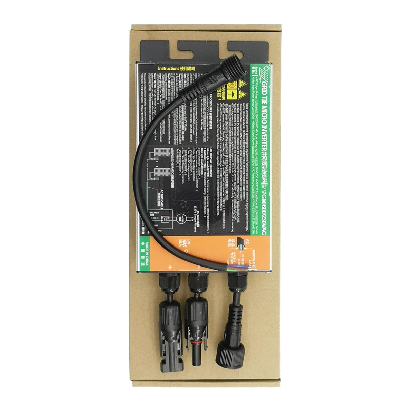 Imagem -05 - Eficiência Micro Inversor para o Sistema Solar Mppt 300w 350w 600w 700w Dc26v46v w Ac110v240v w Entrada Solar Saída Alta