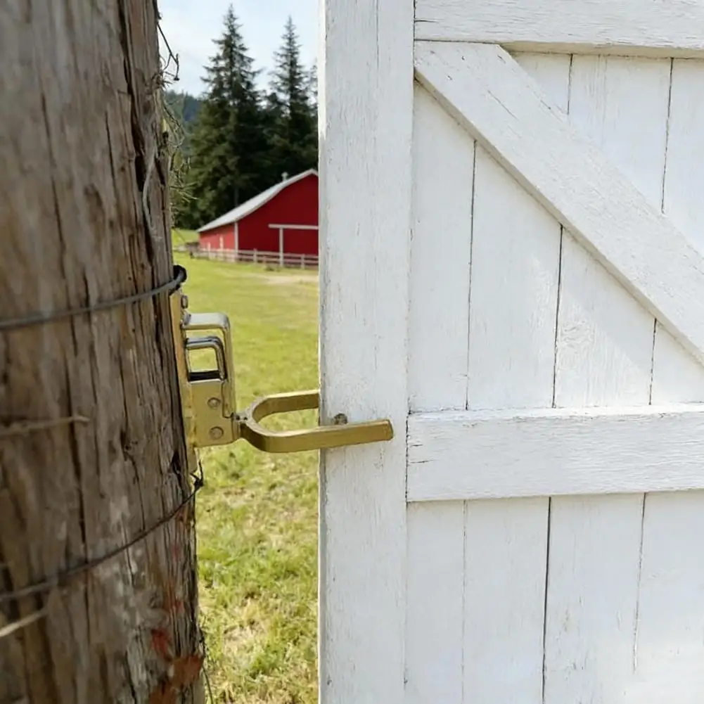 Instant Locking Gate Latch Gate Latch Heavy-duty One-hand Gate Latch Automatic Spring Lock for Farm Ranch Backyard