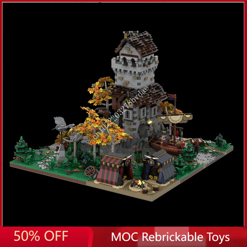 

5638PCS Customized MOC Medieval Castle Medieval City of Ravensdale Model Building Blocks Technology Bricks Creative Toys Gifts