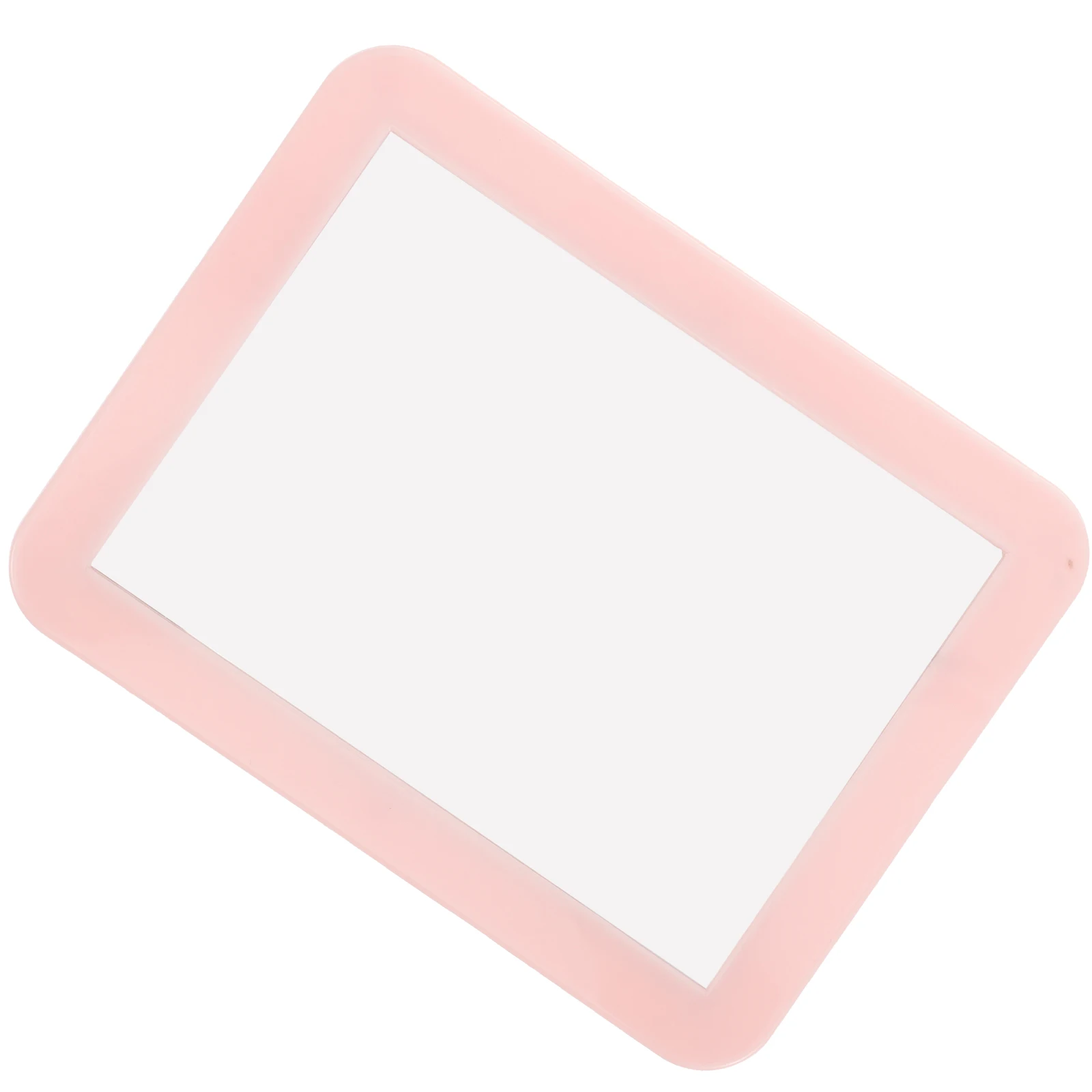 

Magnetic Makeup Pink Plastic Long Rectangle Stable Base High Makeup Mirrors Definition Safe Durable Bathing Tools