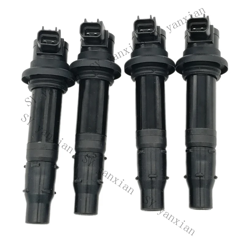 SY+ New Set of 4 Ignition Coils Fits For Yamaha MT-07 R6 RJ15 Bj YZF R1FZ8 F6T558/