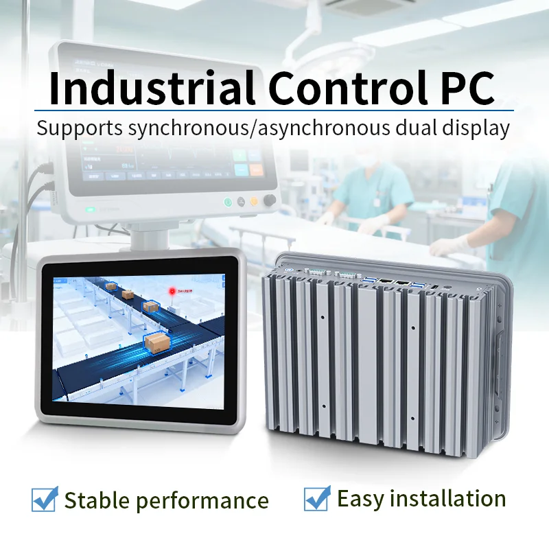 Panel PC Industrial Partaker de 12.1 Pulgadas con Pantalla Táctil Capacitiva J1900 I3 I5 I7 IP65, Doble LAN, Windows/Linux, Todo en Uno, Sin Ventilador