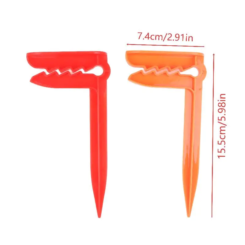4Pcs Plastic Beach Towel Pegs Durable Windproof Tent Ground Nails For Outdoor Camping Picnic Patio Lawn Sand Fixing Use