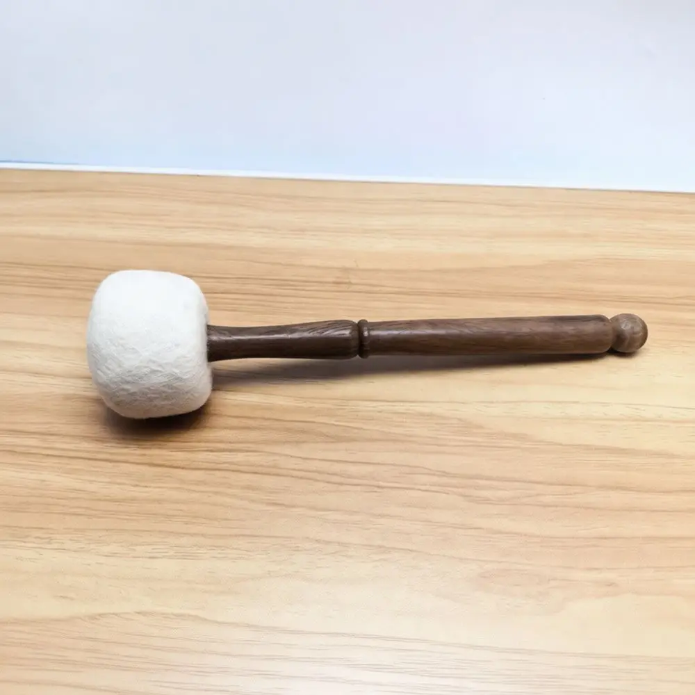 Traditional Handmade Singing Bowl Mallet Leather Covered Wood Stick Meditation Sound Therapies Relaxation Essential Accessory