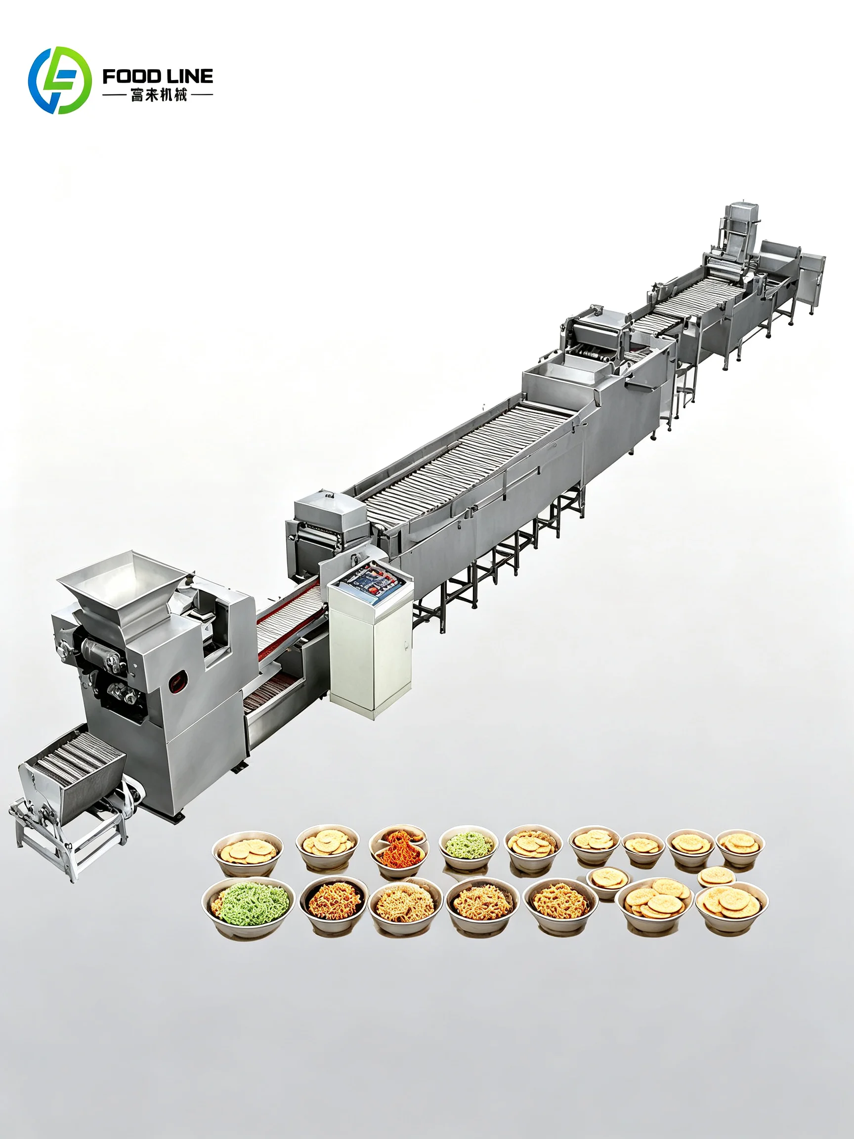 Instant Noodles Production Line Oven and Frying Machine for Automatic Fried Instant Noodle Processing Line