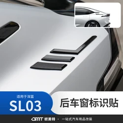 For Changan Deepal SL03 Sports Rear window modification wing side label decoration car exterior modification accessories