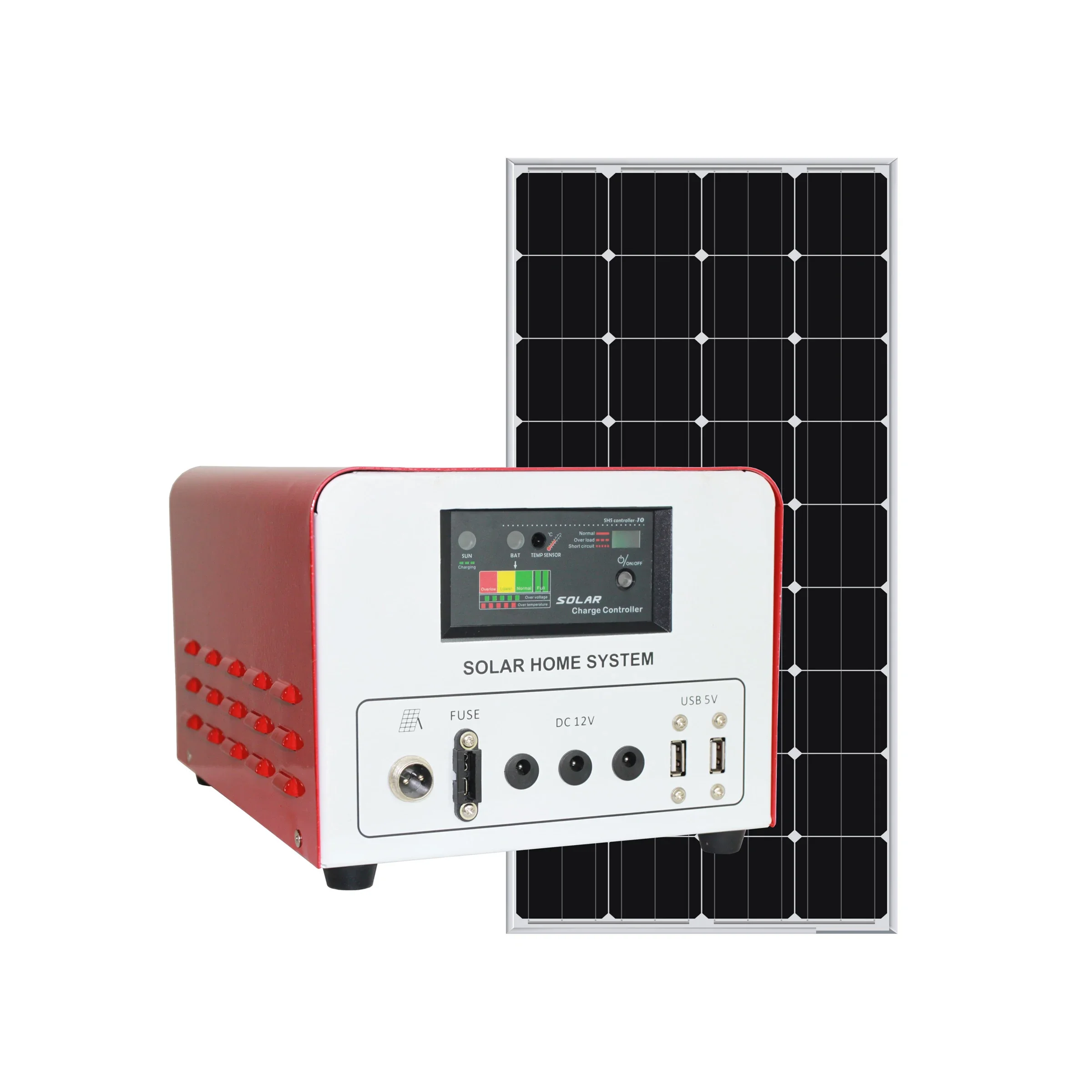 Sistema de painel solar off grid para sistema de energia doméstica, 20w, 40w, 80w, 200w, alta qualidade, bateria