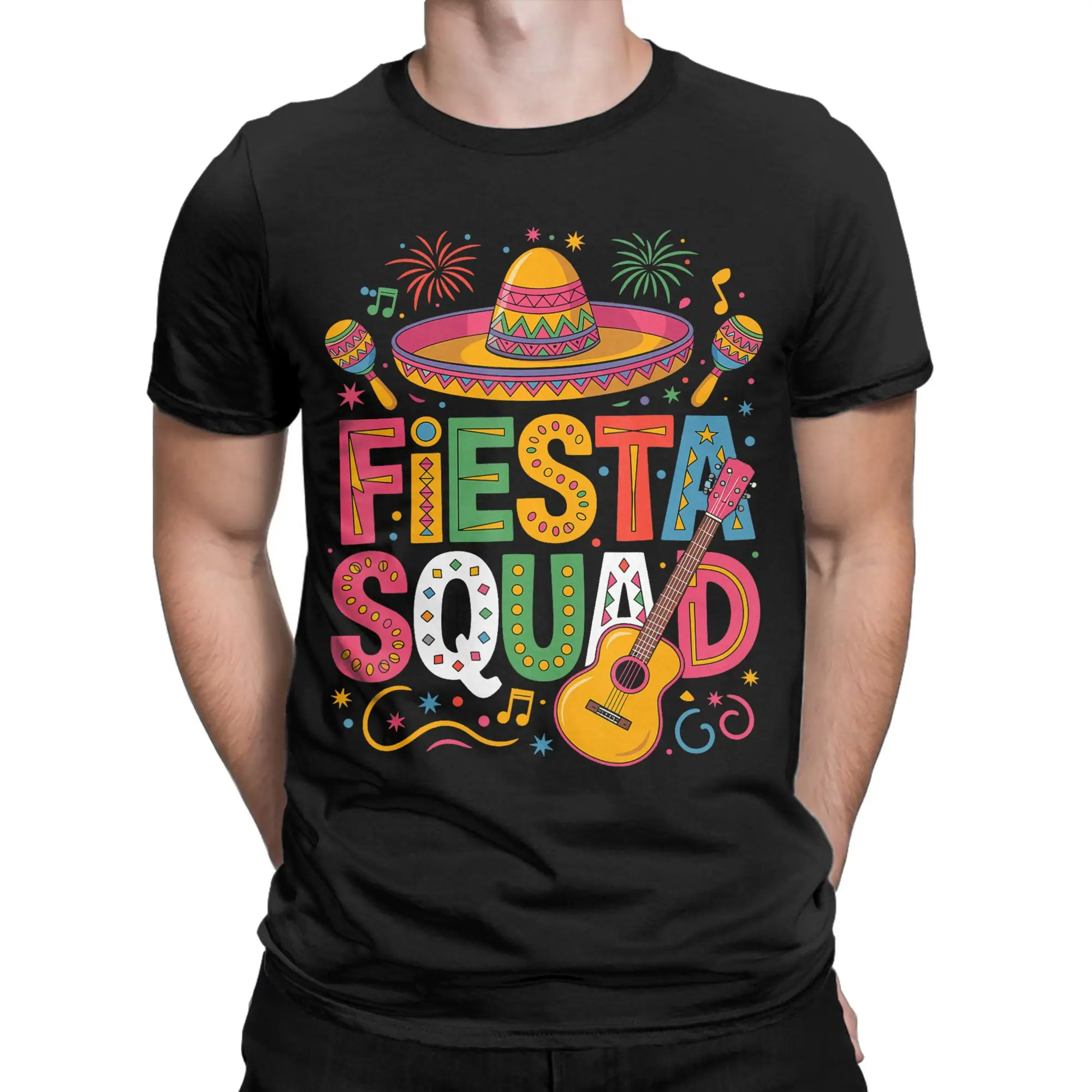 Tres Amigos Avocados Guac Cinco De Mayo Fiesta T-Shirts Men  Funny Cotton Tee Shirt Crew Neck Short Sleeve T Shirt Plus Size Top