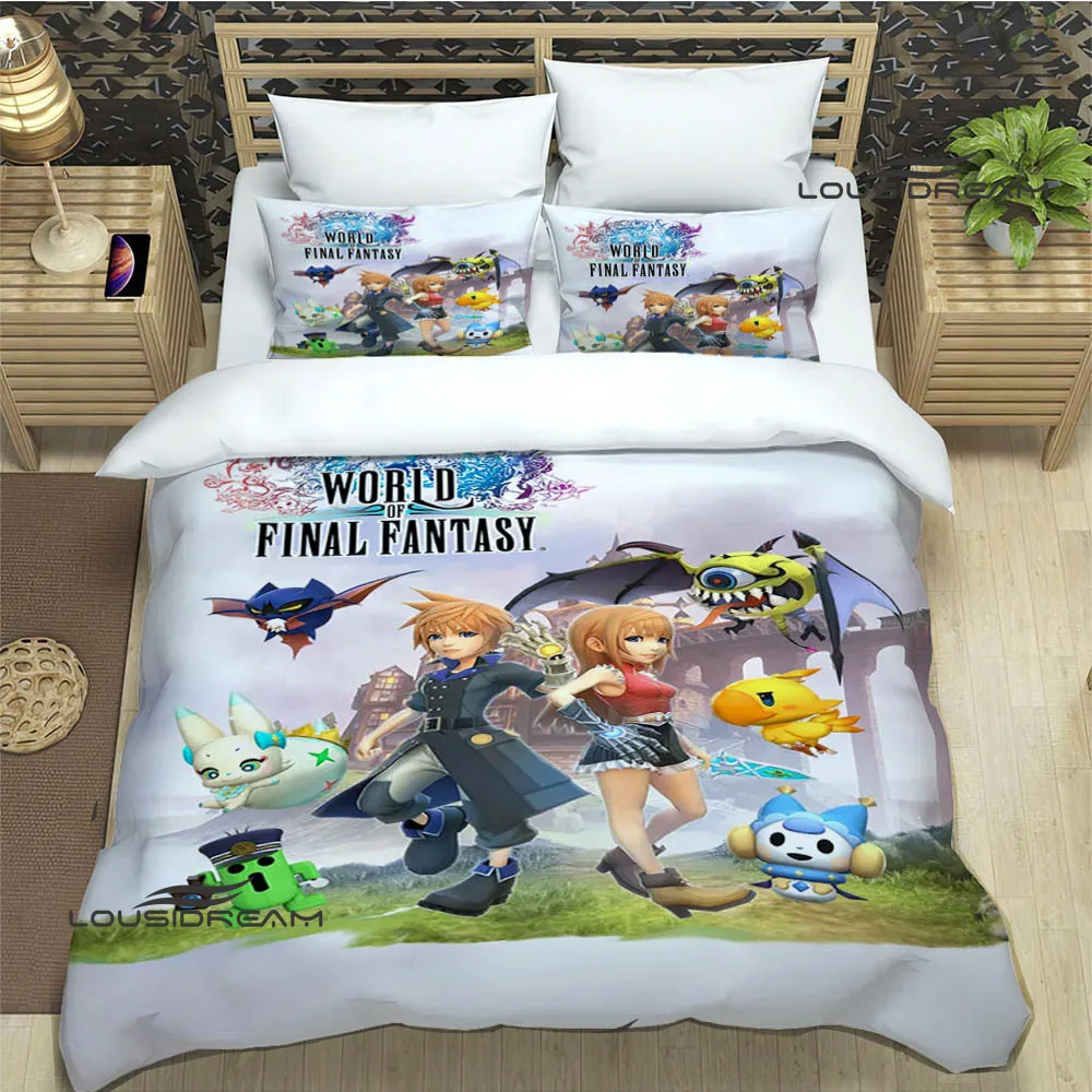 FINAL FANTASY Cartoon Bedding Sets exquisite bed supplies set duvet cover bed comforter set bedding set luxury birthday gift