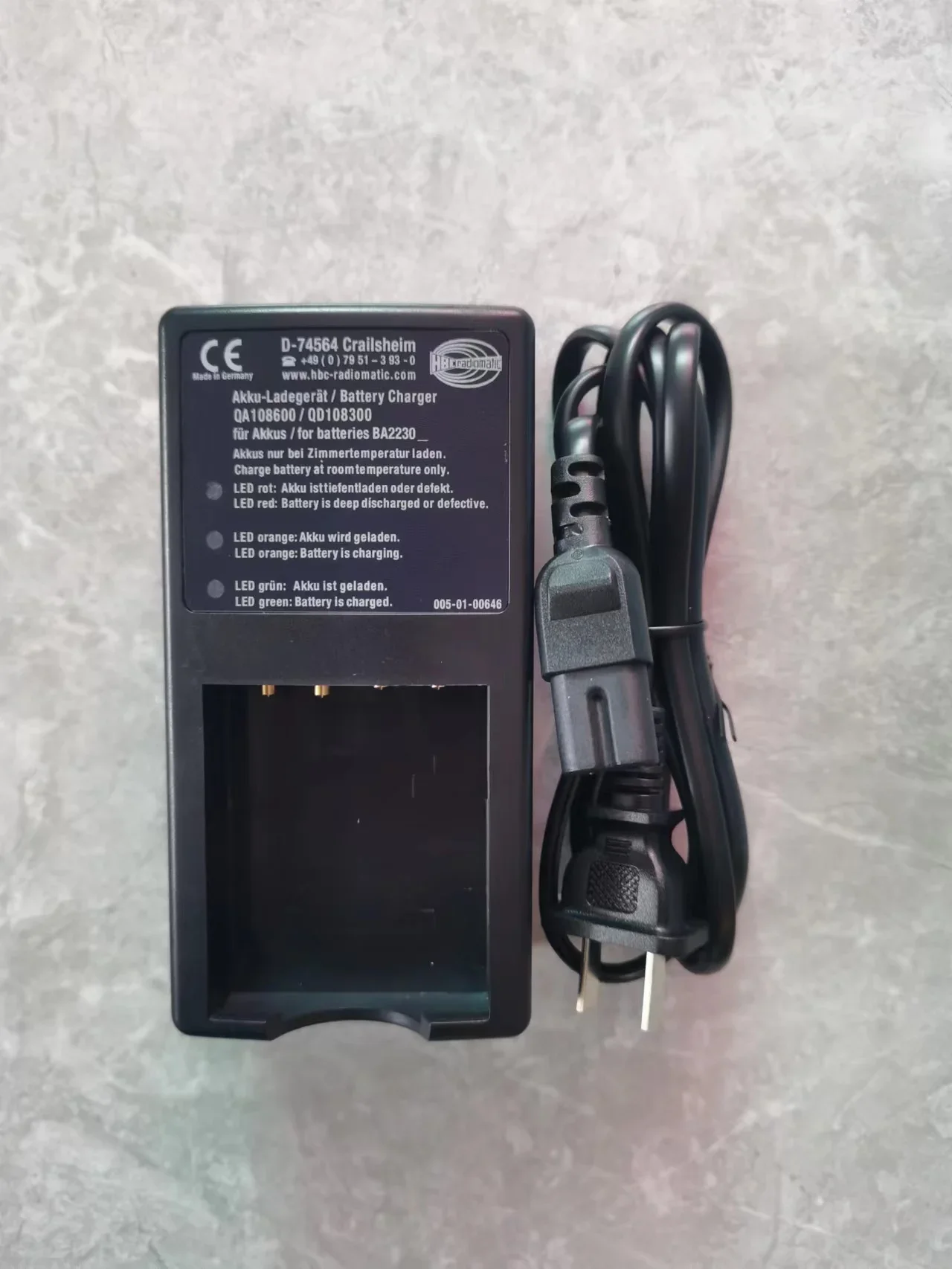 Overhead crane, crane, crane remote control battery, HBC BA223030 charger QA108600