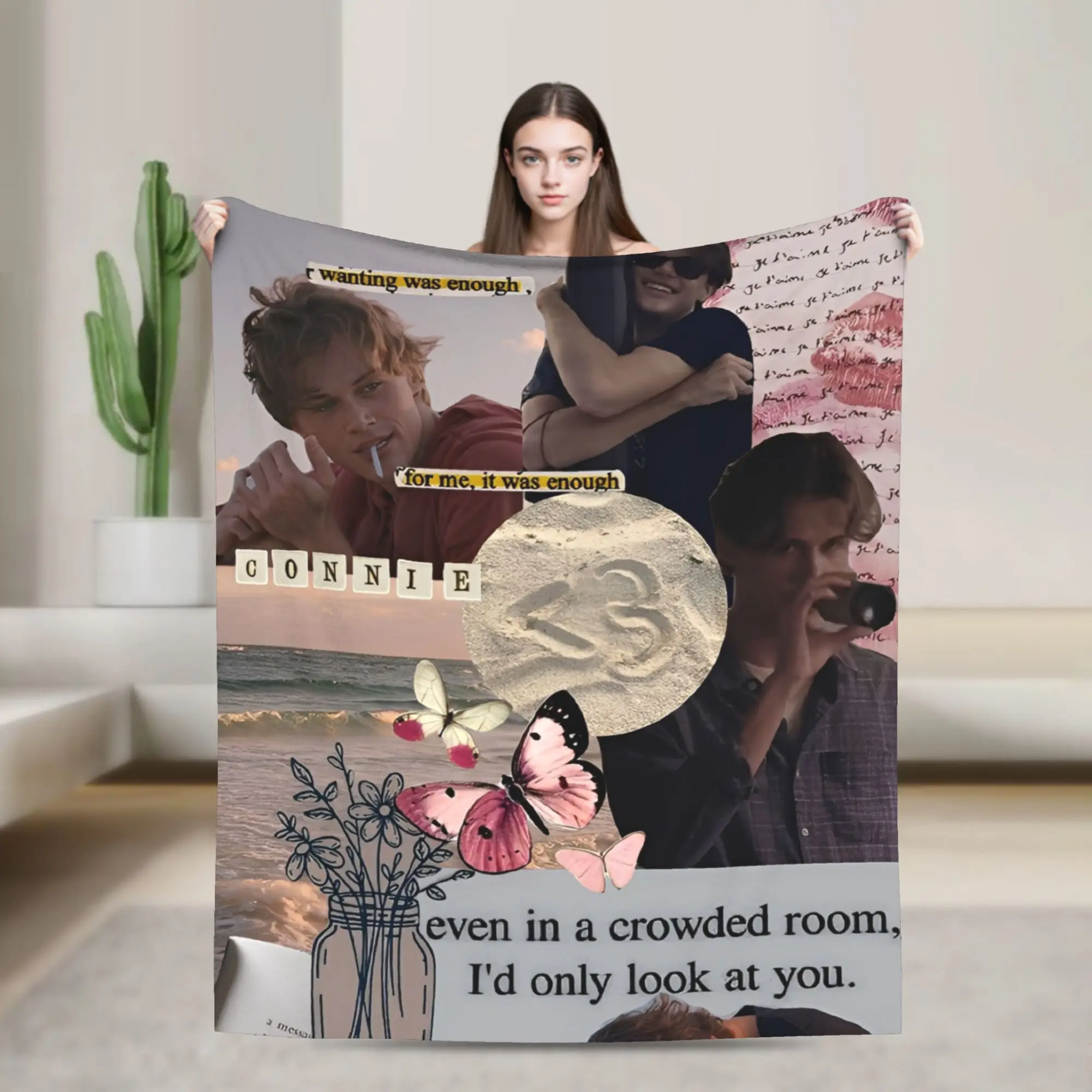 

Conrad Fisher The Summer I Turned Pretty Blanket Cozy Soft Throw Blankets for Bed 50x60 Inch Multiple Sizes Quilt