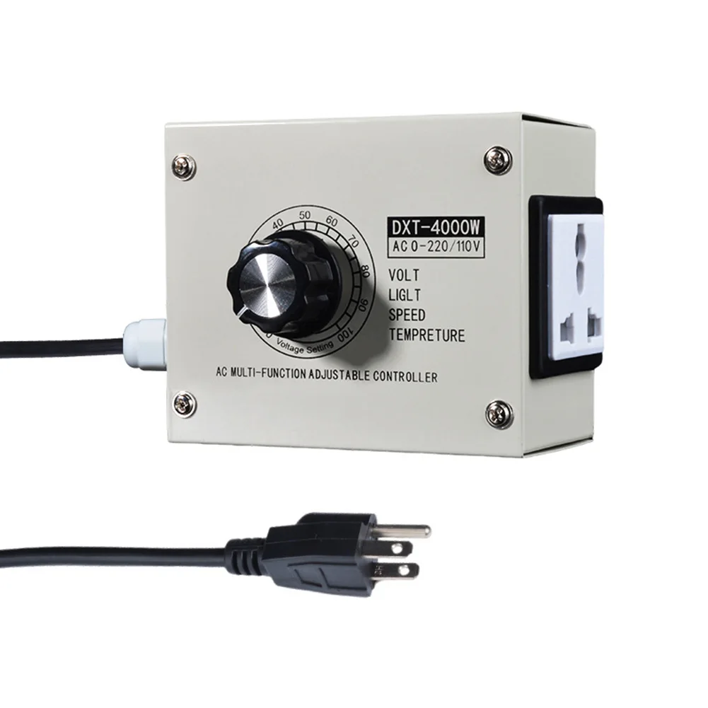 

AC 220V 4000W Electronic Voltage Regulator Motor Speed Controller Exhaust Fan Dlectric Drill Voltage Regulator Switch