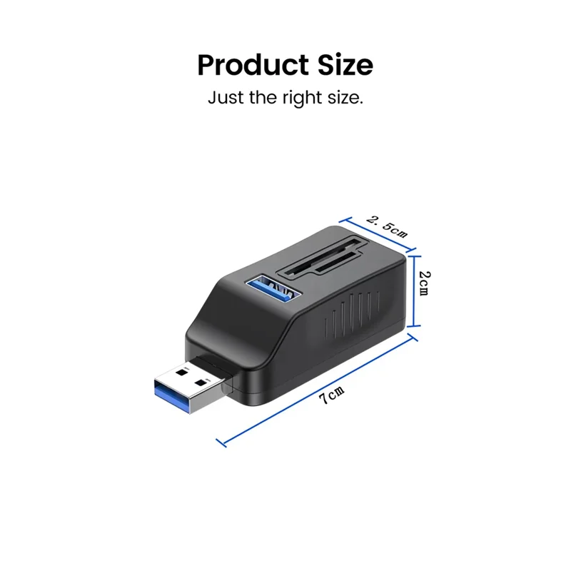 Superior-6 In 1 USB 3.0 Multifunctionele Kaartlezer OTG Adapter USB SD TF Voor Printer Muis Toetsenbord Extender Functies