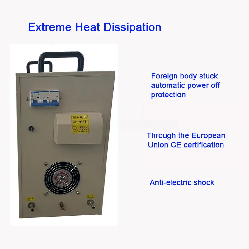 سخان محمول من الشركة المصنعة لذوبان الفولاذ المقاوم للصدأ مع ملف تحريض مخصص أنبوب نحاسي لمعدات التدفئة #4