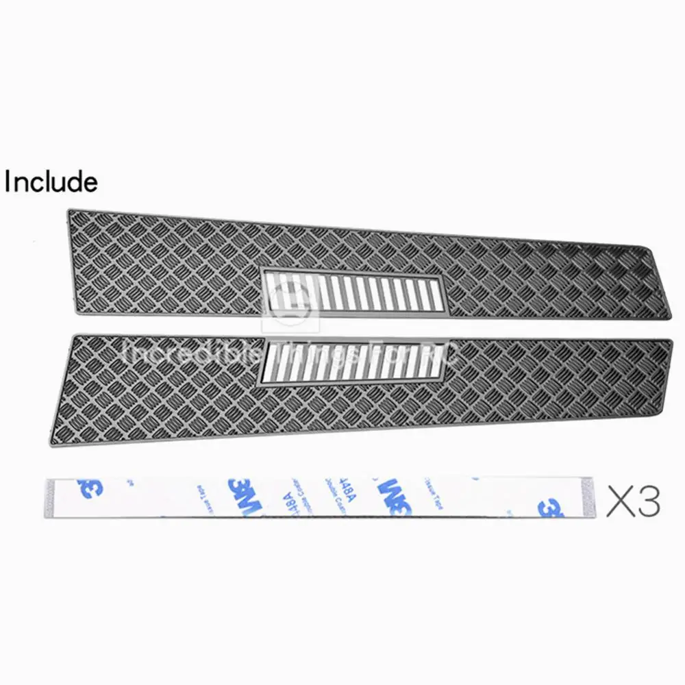 1pair  For 1/10 RC Crawler Car TRX6 G63 TRX4 G500 OP Accessories Part Metal Engine Cover Hood Anti-skateboard Decoration
