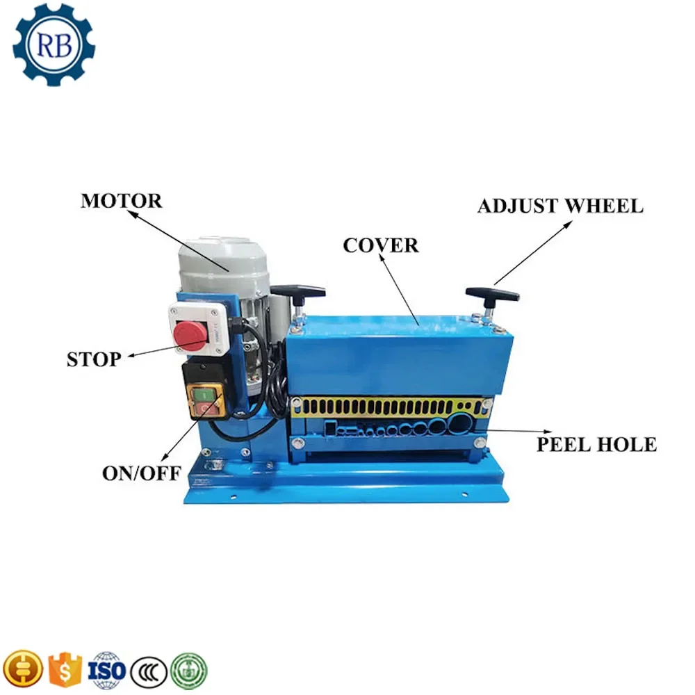 Automatic Cable Stripping Machine Portable Electric Automatic Cable Stripper Multi-core Pneumatic Wire Stripping Machine