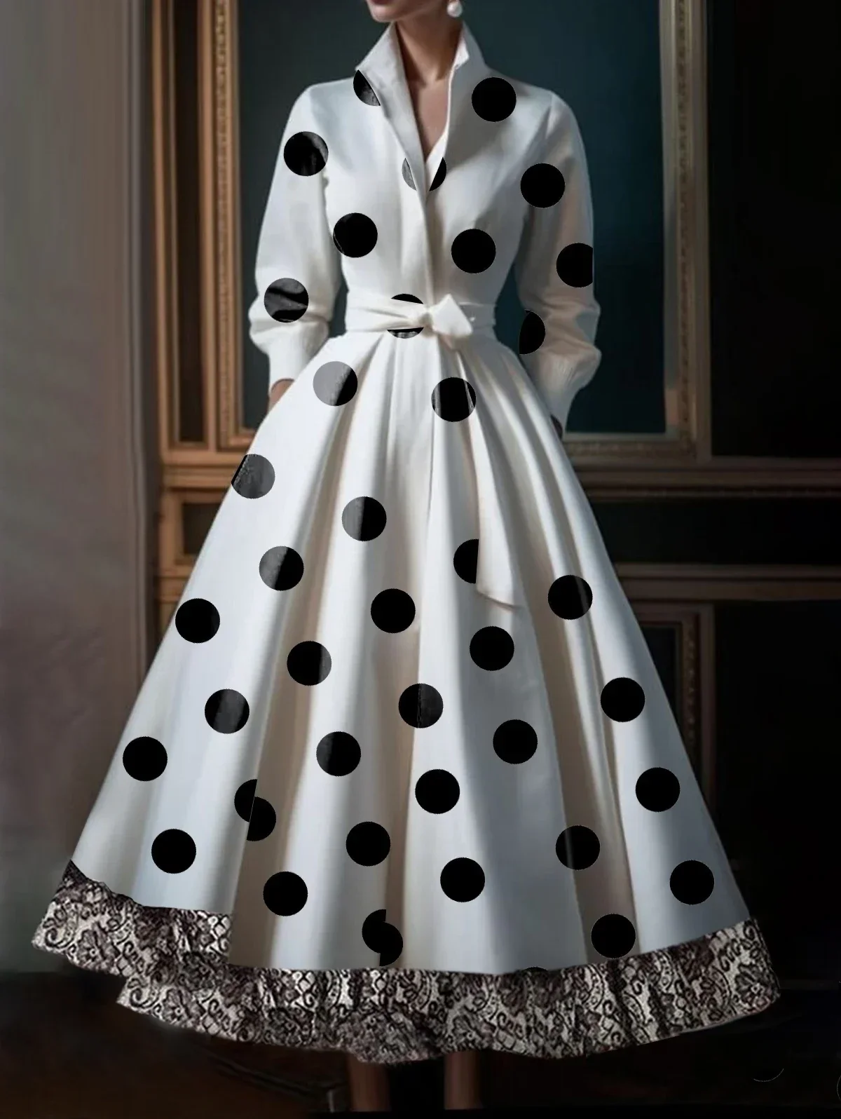 

Luxury Elegant Wedding Guest Dresses for Women Polka Dot A-Line Dress Evening Party Dress 2025 Women's Formal Maxi Dresses