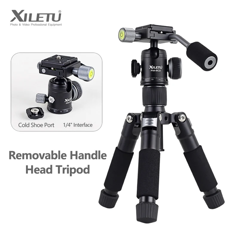 trepied-portable-mini-de-bureau-xiletu-fm5c2-avec-poignee-amovible-support-pliable-extensible-pour-appareil-photo-reflex-numerique-et-telephone-portable-selfie