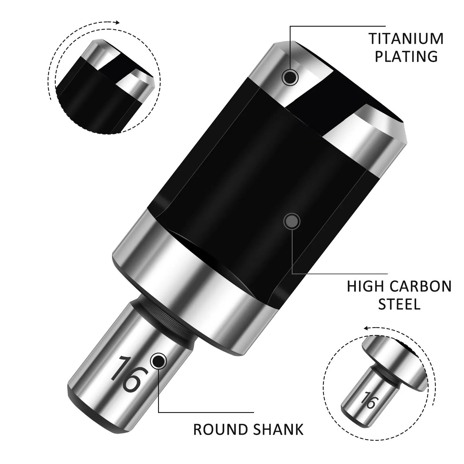 Imagem -04 - Meikela Madeira Plug Cortador Ferramenta de Corte Broca Grupo Direto e Cônico Taper Carpintaria Cork Drill 8 Pcs