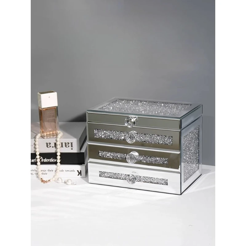 

Jewelry storage box, earrings, necklace, jewelry box, large capacity.