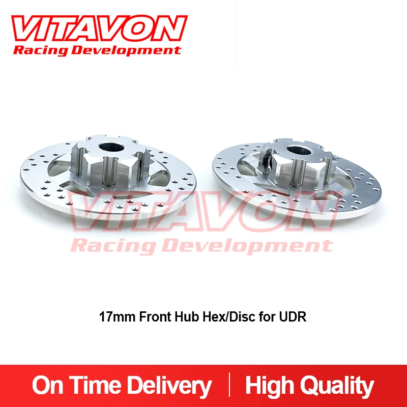 

VITAVON CNC Alu7075 +0MM extended 17mm hex hub/Disc Front/Rear for Traxxas UDR