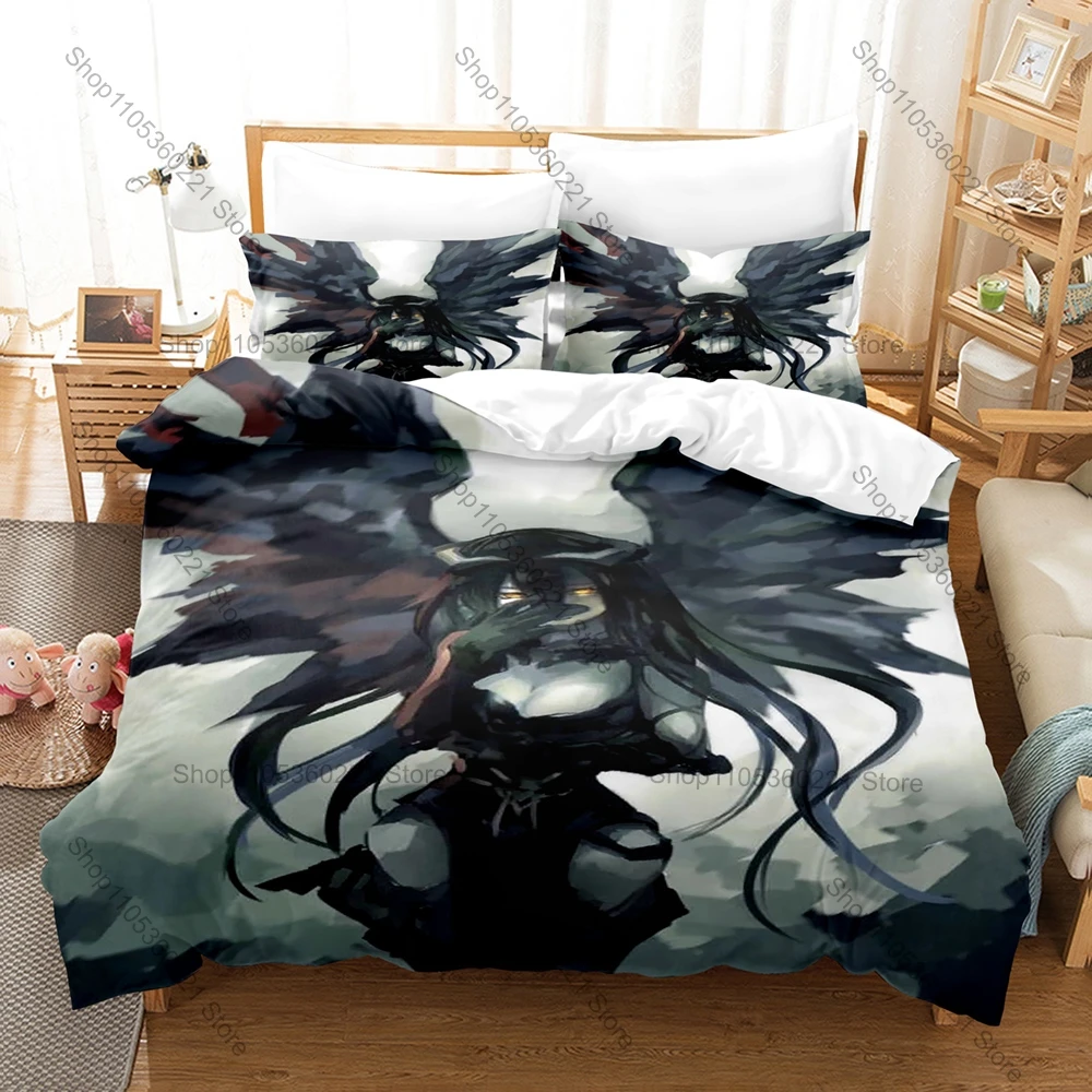 Cool Personality Overlord Anime Theme New Duvet Cover Set Soft Microfiber Bedding With Pillowcases For Single Twin Full Bed Anim