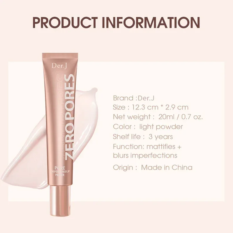 Base Makeup Concealer Moisturizing Control Oil Foundation Facial Brightening Invisible Pore Smooths Fine Lines Base Makeup