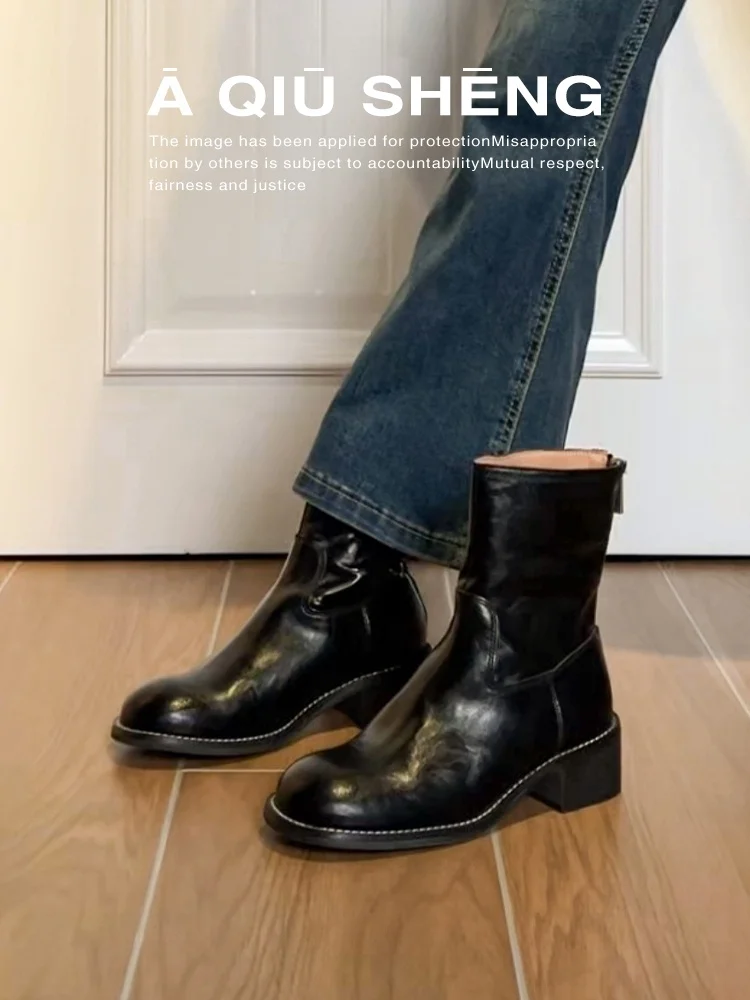 bottes-amincissantes-en-peau-de-mouton-pour-femme-nouvelle-collection-2025-bout-rond-fermeture-eclair-talon-epais-bottes-courtes-tendance-toutes-saisons