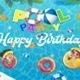 Pool Themed Party Decorations for Kids, Summer Party Decor, Background for Birthday Party