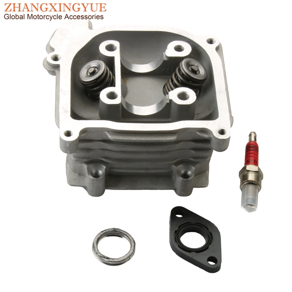 Skuter 52mm 105cc wyścigi zestaw głowic cylindrów dla Baotian BT49QT BT50QT GY6 50cc 139QMB 4T
