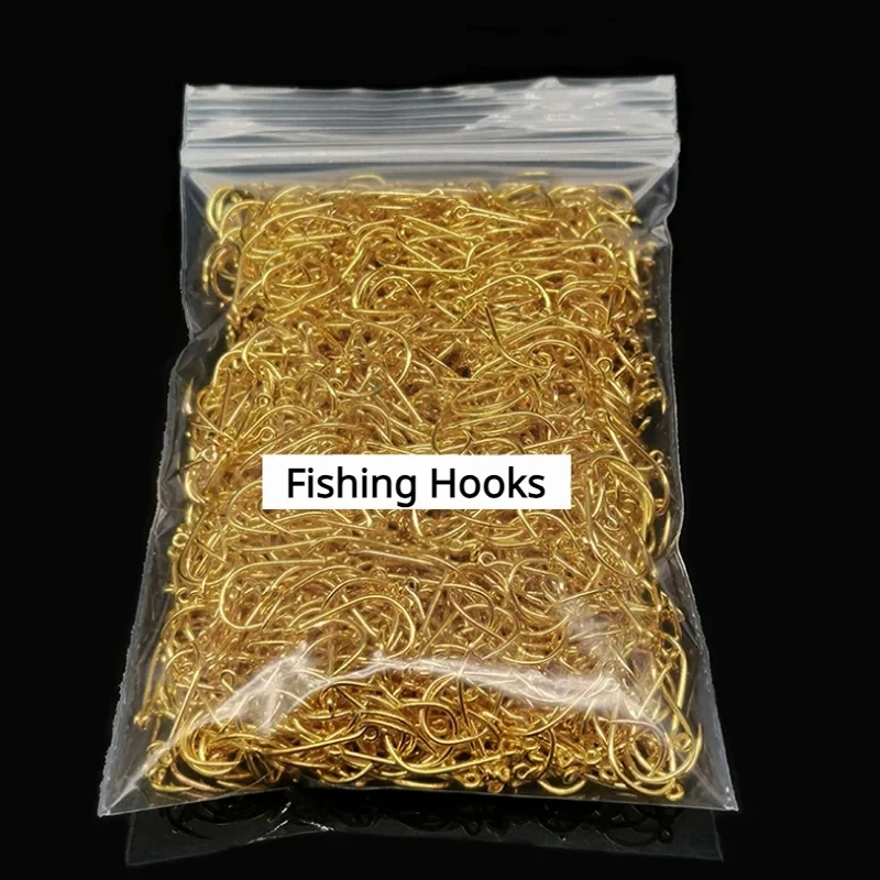 3#-12# Fishing Hooks Eyed Circle Jighead Hook Barbed Fishhook for Carp Fishery Fishing Material Goods Accessories Pesca Hook