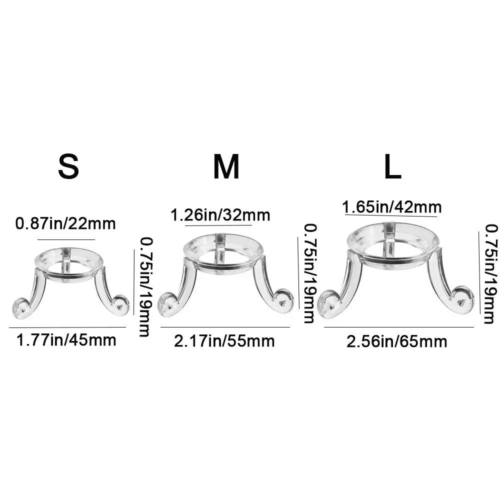 Practical Transparent Crystal Ball Base Small Simple Sphere Display Holder Triangular Structure Crystal Ball Display Base Home