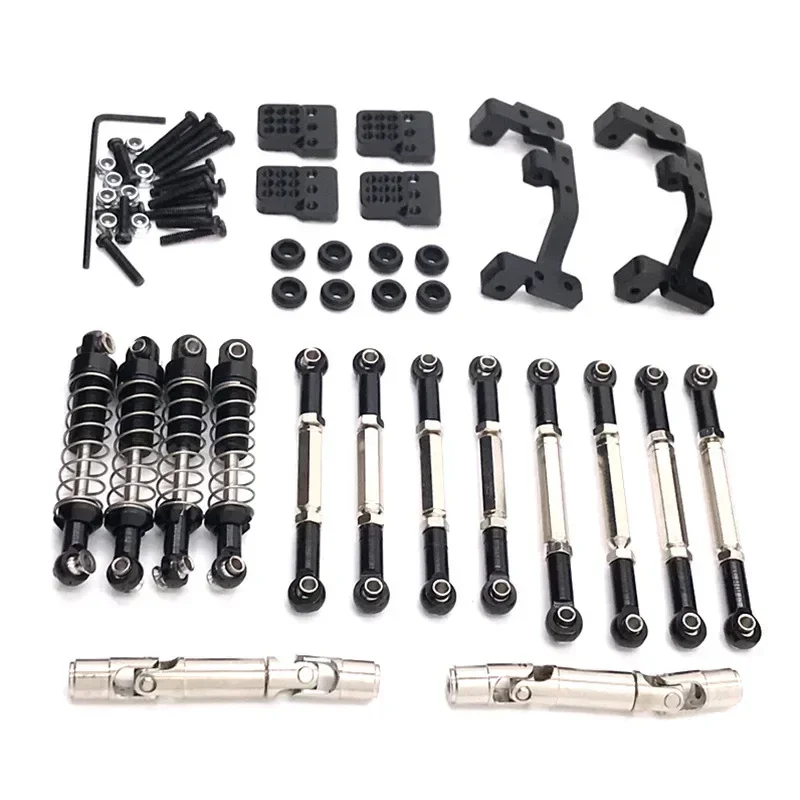 Metal Upgrade Tie Rod Shock Absorber   Holder Set of Six For Feiyu FY003-5A WPL C14 C24 1/16 RC Car Parts