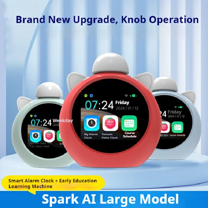 AI Smart Alarm Clock Early Education Robot Time Treasure Student Learning Machine Children's Toy Electronic Device