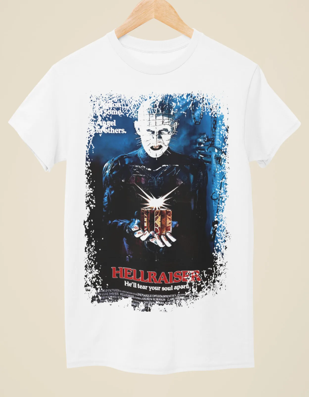 

Hellraiser - Movie Poster Inspired Unisex White T-Shirt