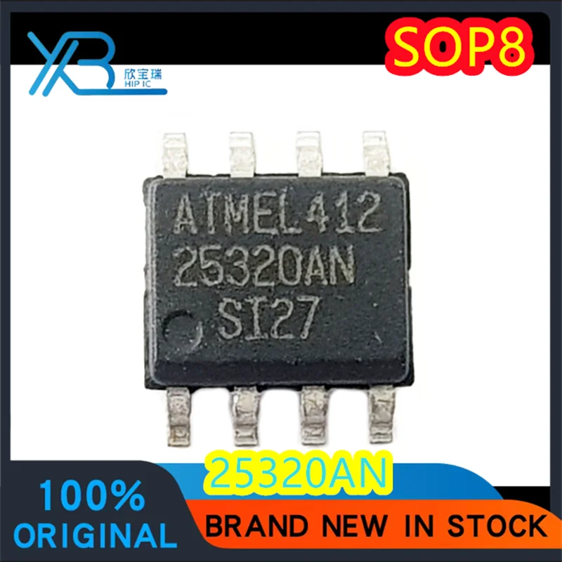 Memory IC for Memory, AT25320AN-10SI-2.7, AT25320AN, 25320AN, SOP8, 100% New, In Stock, 4 PCs, 40 PCs