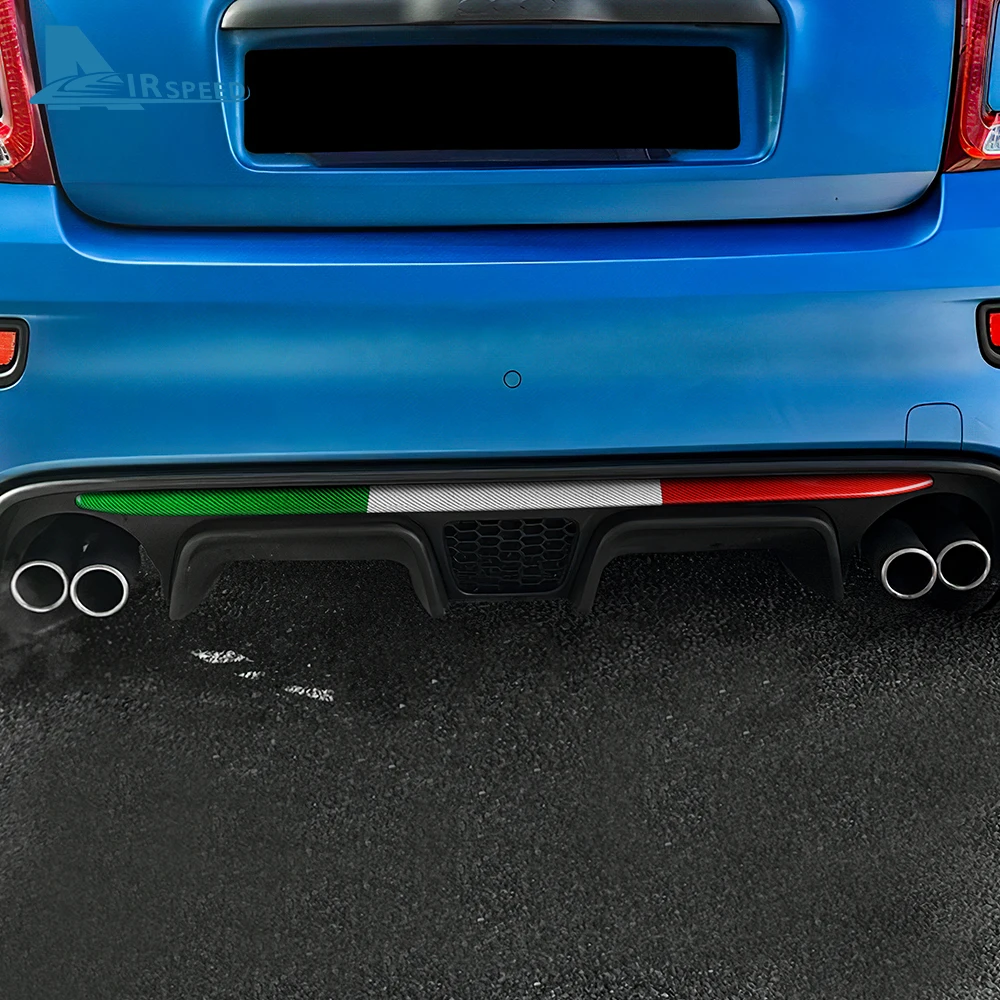 Real Hard Carbon Fiber For Abarth 595 695 595C 2017 2018 2019 2020 2021 2022 2023 Car Rear Bumper Decorarion Sticker Accessories