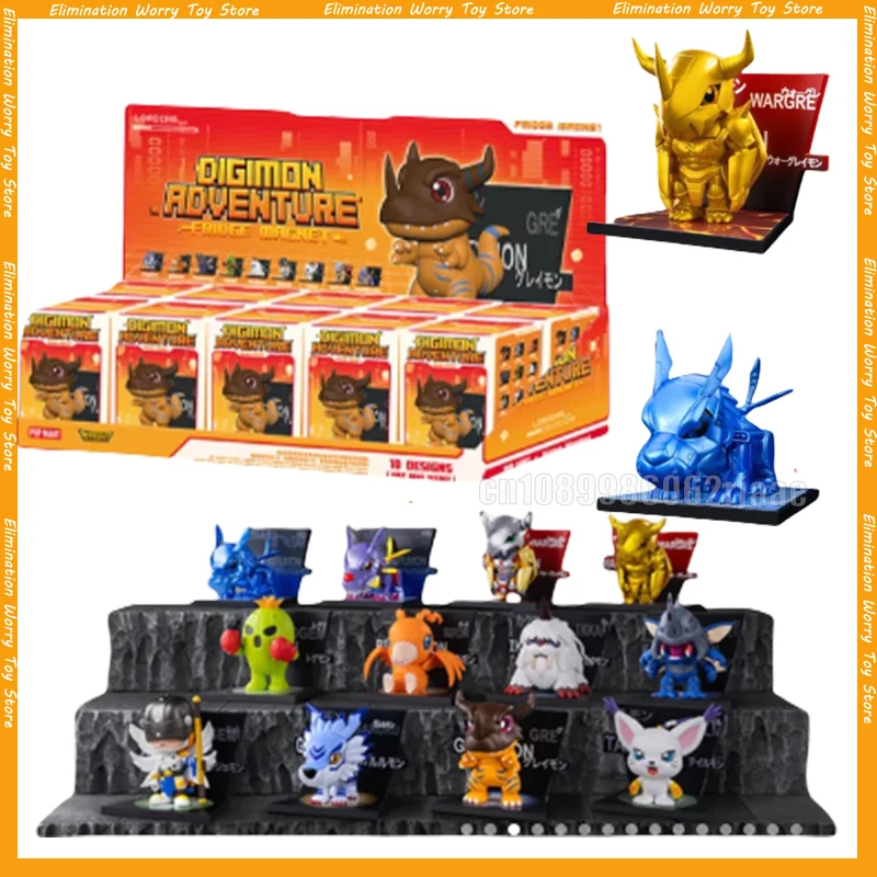 

Digimon Adventure Series Fridge Magnets Blind Box Guess Bag Mystery Box Toys Doll Anime Figure Ornaments Figure Gift Collection