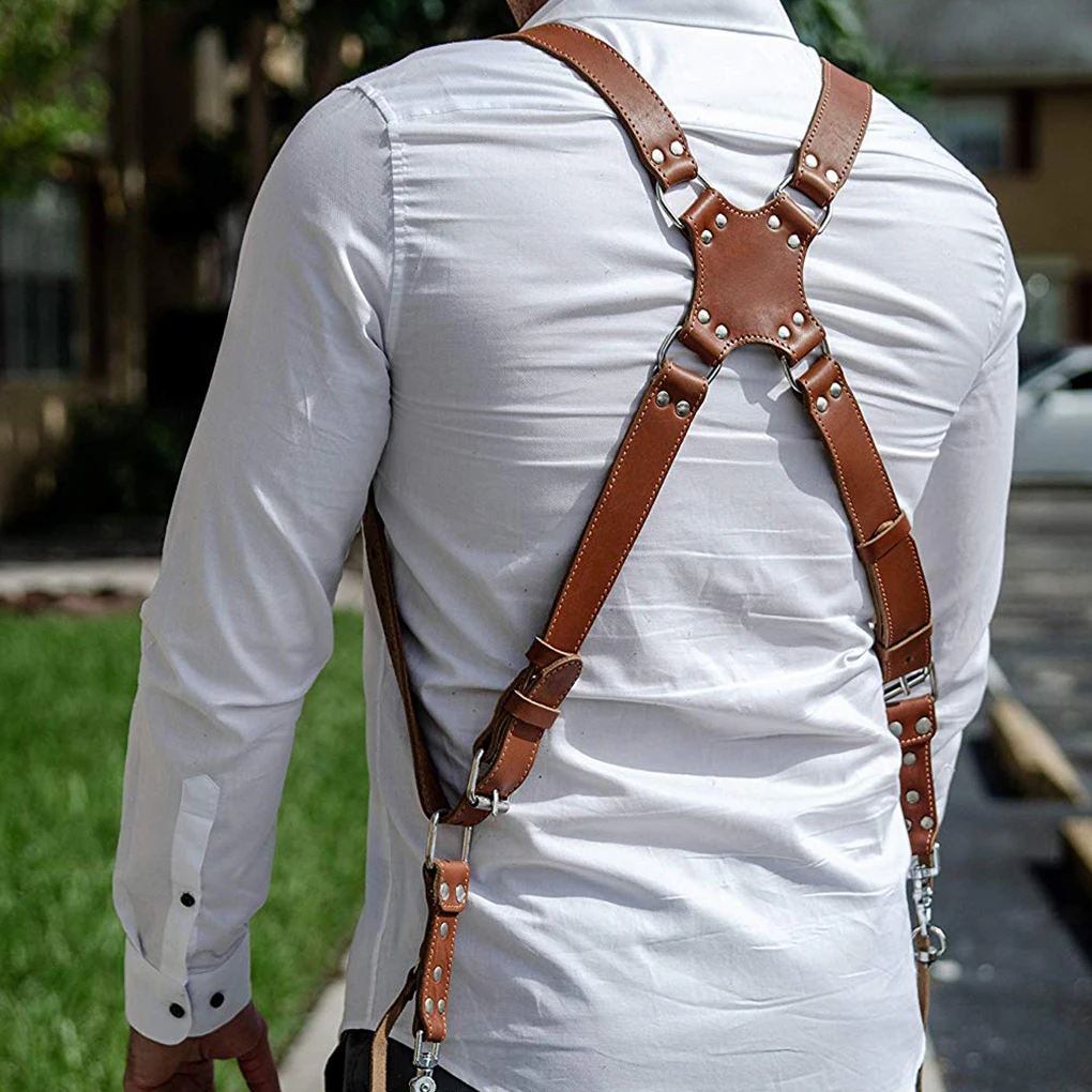 2023 New Camera Strap Leather DSLR Strap Double Shoulder Strap Photography Accessories Camera Harness Strap