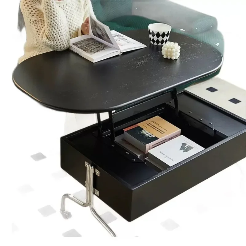 Lifting coffee table dining table dual-purpose living room minimalist small apartment household multi-function movable